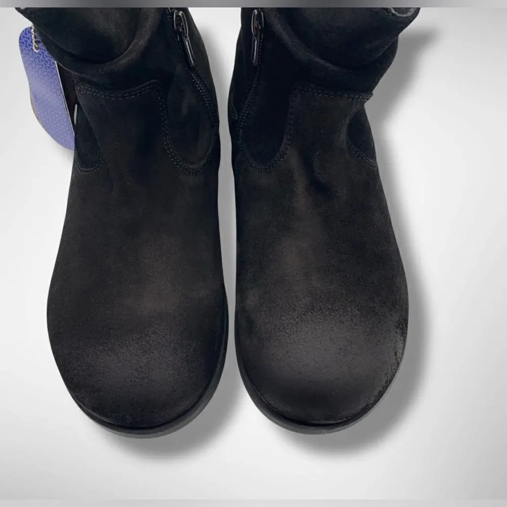 NIB BIRKENSTOCK Leather Sarina Slouch Suede Booties Boots Size 36